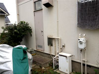 ガス給湯器からエコキュートのリフォーム前